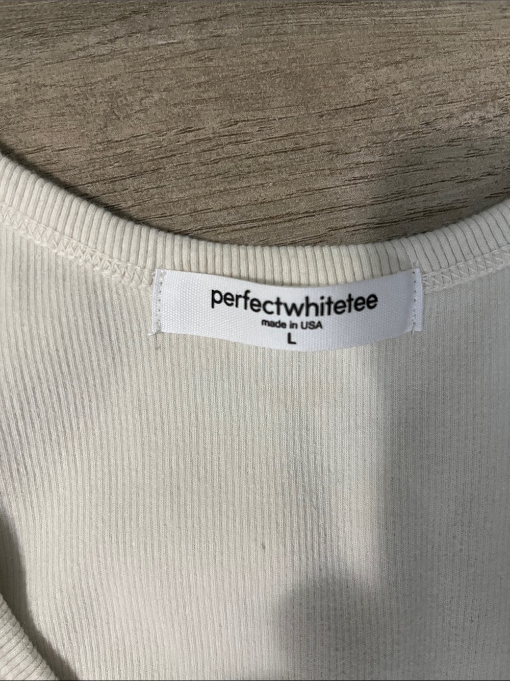perfectwhitetee Ribbed Tank Top Debbie - Picture 2 of 8